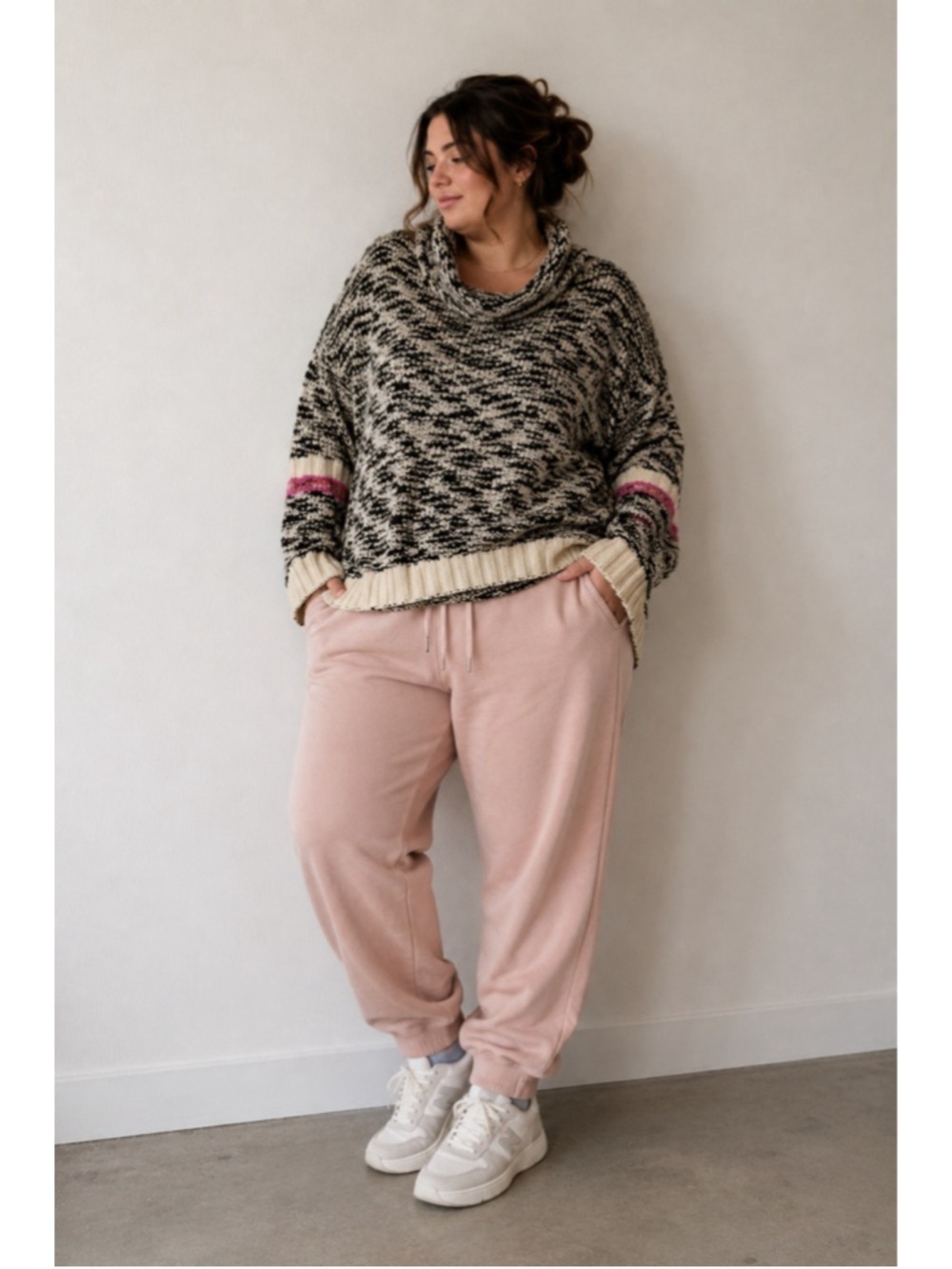 lululemon athletica scuba joggers pale pink drawcord sweatpants #14